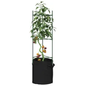 Tomatenstützen mit 6 Stück aus Stahl und PP-Tasche, 116 cm. von , Topfständer - Ref: Foro24-3281488, Preis: 131,43 €, Rabatt: %
