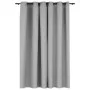 Blackout curtain with gray linen look eyelets 290x245 cm by vidaXL, Curtains and curtains - Ref: Foro24-321171, Price: 42,51 ...