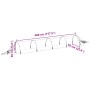 Mesh-Tunnel, 2 Stück, Glasfaser und PP, 1,5x5 m. von , Gewächshäuser - Ref: Foro24-3281495, Preis: 70,40 €, Rabatt: %