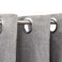 Blackout curtain with gray linen look eyelets 290x245 cm by vidaXL, Curtains and curtains - Ref: Foro24-321171, Price: 43,33 ...