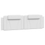 Bed frame with LED lights white synthetic leather 180x200 cm by , Beds and slatted bases - Ref: Foro24-3214037, Price: 263,77...