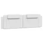 Bed frame with LED lights white synthetic leather 180x200 cm by , Beds and slatted bases - Ref: Foro24-3214037, Price: 264,76...