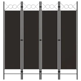 Brown 4-panel divider screen 160x180 cm by vidaXL, Room dividers - Ref: Foro24-320703, Price: 36,51 €, Discount: %
