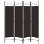 Brown 4-panel divider screen 160x180 cm by vidaXL, Room dividers - Ref: Foro24-320703, Price: 36,51 €, Discount: %