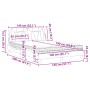 Bett mit weißer Kunstledermatratze 140x190 cm von , Betten und Lattenroste - Ref: Foro24-3208790, Preis: 420,93 €, Rabatt: %