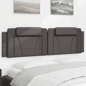 Gepolstertes Bettkopfteil aus grauem Kunstleder, 180 cm von , Kopf- und Fußteile - Ref: Foro24-374807, Preis: 65,53 €, Rabatt: %