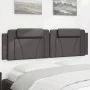 Gray synthetic leather padded bed headboard 180 cm by , Headboards and footboards - Ref: Foro24-374807, Price: 64,41 €, Disco...