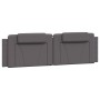 Gepolstertes Bettkopfteil aus grauem Kunstleder, 180 cm von , Kopf- und Fußteile - Ref: Foro24-374807, Preis: 65,53 €, Rabatt: %