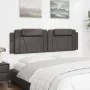 Gray synthetic leather padded bed headboard 180 cm by , Headboards and footboards - Ref: Foro24-374807, Price: 64,41 €, Disco...