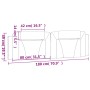 Gepolstertes Bettkopfteil aus grauem Kunstleder, 180 cm von , Kopf- und Fußteile - Ref: Foro24-374807, Preis: 65,53 €, Rabatt: %