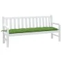 Cojín para banco de jardín tela verde melange 180x50x7 cm de , Cojines para sillas y sofás - Ref: Foro24-4002569, Precio: 33,...