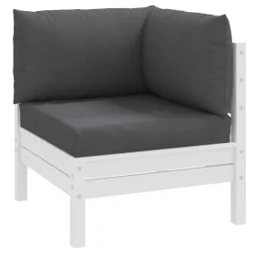 Cojines para sofá de palets 3 uds tela gris antracita melange by , Cushions for chairs and sofas - Ref: Foro24-4002651, Price...