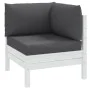 Kissen für Palettensofa, 3 Stück, anthrazitgraues Melange-Gewebe. von , Kissen für Stühle und Sofas - Ref: Foro24-4002651, Pr...