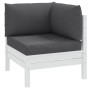 Kissen für Palettensofa, 3 Stück, anthrazitgraues Melange-Gewebe. von , Kissen für Stühle und Sofas - Ref: Foro24-4002651, Pr...
