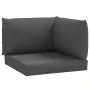 Kissen für Palettensofa, 3 Stück, anthrazitgraues Melange-Gewebe. von , Kissen für Stühle und Sofas - Ref: Foro24-4002651, Pr...