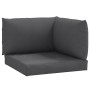 Kissen für Palettensofa, 3 Stück, anthrazitgraues Melange-Gewebe. von , Kissen für Stühle und Sofas - Ref: Foro24-4002651, Pr...