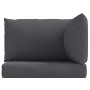 Cojines para sofá de palets 3 uds tela gris antracita melange by , Cushions for chairs and sofas - Ref: Foro24-4002651, Price...