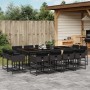 Set comedor de jardín con cojines 13 pzas ratán sintético negro by , Garden sets - Ref: Foro24-3278166, Price: 708,93 €, Disc...