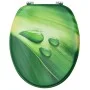 Toilet seat with lid MDF green water drop design by vidaXL, Toilet and bidet seats - Ref: Foro24-146908, Price: 47,06 €, Disc...
