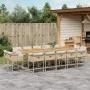 Garten-Essgruppe mit 15-teiligen Kissen aus synthetischem Rattan in Beige. von , Gartensets - Ref: Foro24-3278187, Preis: 1,0...