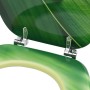 Toilet seat with lid MDF green water drop design by vidaXL, Toilet and bidet seats - Ref: Foro24-146908, Price: 48,10 €, Disc...