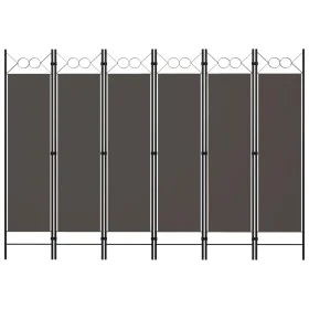 Divider screen with 6 panels anthracite gray 240x180 cm by vidaXL, Room dividers - Ref: Foro24-320713, Price: 52,03 €, Discou...