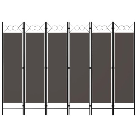 Divider screen with 6 panels anthracite gray 240x180 cm by vidaXL, Room dividers - Ref: Foro24-320713, Price: 52,65 €, Discou...