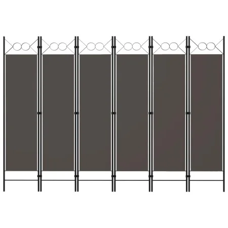 Divider screen with 6 panels anthracite gray 240x180 cm by vidaXL, Room dividers - Ref: Foro24-320713, Price: 52,03 €, Discou...