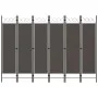 Divider screen with 6 panels anthracite gray 240x180 cm by vidaXL, Room dividers - Ref: Foro24-320713, Price: 52,03 €, Discou...