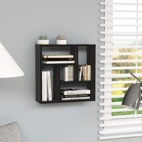 Schwarzes Wandregal aus Sperrholz, 45,1 x 16 x 45,1 cm von vidaXL, Regale und Regale - Ref: Foro24-802949, Preis: 25,97 €, Ra...