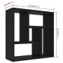 Schwarzes Wandregal aus Sperrholz, 45,1 x 16 x 45,1 cm von vidaXL, Regale und Regale - Ref: Foro24-802949, Preis: 26,78 €, Ra...