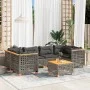 Set de sofás de jardín 7 pzas con cojines ratán sintético gris de , Conjuntos de jardín - Ref: Foro24-3261747, Precio: 589,45...