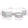 Set de sofás de jardín 7 pzas con cojines ratán sintético gris by , Garden sets - Ref: Foro24-3261747, Price: 603,06 €, Disco...