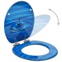 Toilet seat MDF soft close lid drop design by vidaXL, Toilet and bidet seats - Ref: Foro24-146913, Price: 57,37 €, Discount: %