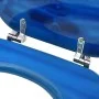 Toilet seat and blue MDF lid with water drop design by vidaXL, Toilet and bidet seats - Ref: Foro24-146906, Price: 49,91 €, D...