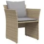 Gartenliege mit Beige Kunststoff-Rattan Fußstütze von , Gartensets - Ref: Foro24-368619, Preis: 123,66 €, Rabatt: %