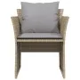 Gartenliege mit Beige Kunststoff-Rattan Fußstütze von , Gartensets - Ref: Foro24-368619, Preis: 123,66 €, Rabatt: %