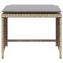 Sillón de jardín con reposapiés ratán sintético beige by , Garden sets - Ref: Foro24-368619, Price: 121,12 €, Discount: %