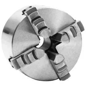4-jaw self-centering lathe chuck 100 mm steel by vidaXL, Clamps and screws - Ref: Foro24-146709, Price: 108,94 €, Discount: %