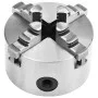 4-jaw self-centering lathe chuck 100 mm steel by vidaXL, Clamps and screws - Ref: Foro24-146709, Price: 108,94 €, Discount: %