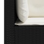 3-seater garden sofa with black synthetic rattan cushions by , Outdoor sofas - Ref: Foro24-365917, Price: 216,31 €, Discount: %