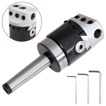 Bohrkopf 50mm Bohrschaft MT2 gefräste Drehmaschine von vidaXL, Fräsmaschinen - Ref: Foro24-146680, Preis: 60,14 €, Rabatt: %