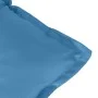 Kissen für Hochlehner, 2 Stück, blau melierter Stoff, 120 x 50 x 7 cm von , Kissen für Stühle und Sofas - Ref: Foro24-4002358...