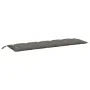 Garden bench cushion dark gray melange fabric 180x50x7 cm by , Cushions for chairs and sofas - Ref: Foro24-4002565, Price: 33...