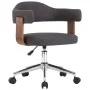 Bentwood and Gray Fabric Swivel Office Chair by vidaXL, Office chairs - Ref: Foro24-3054840, Price: 140,21 €, Discount: %