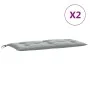 Cojines banco jardín 2 uds tela gris claro melange 100x50x7 cm de , Cojines para sillas y sofás - Ref: Foro24-4002586, Precio...