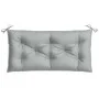 Garden bench cushions 2 pcs light gray melange fabric 100x50x7 cm by , Cushions for chairs and sofas - Ref: Foro24-4002586, P...