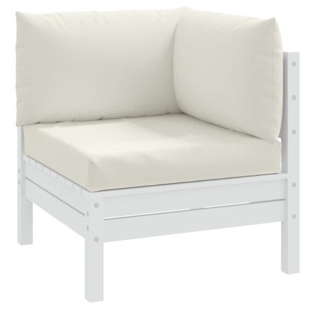 Cushions for pallet sofa 3 units cream melange fabric by , Cushions for chairs and sofas - Ref: Foro24-4002654, Price: 58,31 ...