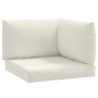Cushions for pallet sofa 3 units cream melange fabric by , Cushions for chairs and sofas - Ref: Foro24-4002654, Price: 58,31 ...