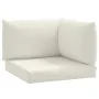 Cushions for pallet sofa 3 units cream melange fabric by , Cushions for chairs and sofas - Ref: Foro24-4002654, Price: 46,48 ...